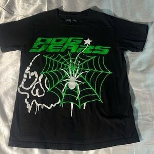 DOG YEARS t shirt, puff print